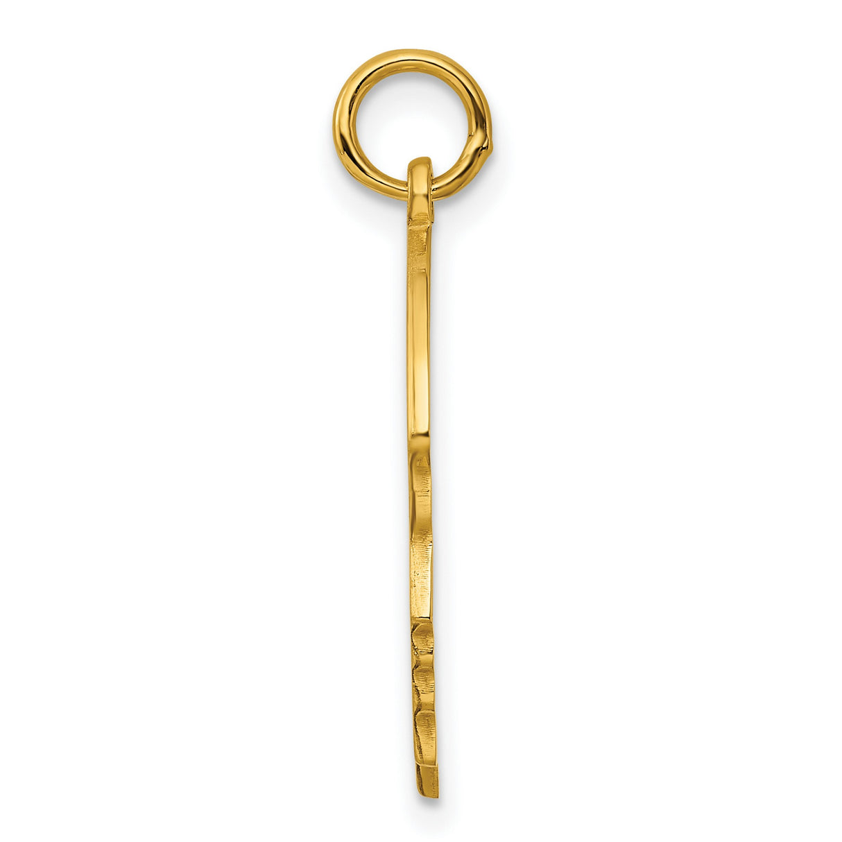 Engravable Boy Polished Disc Charm Pendant in Real 925 Sterling SIlver