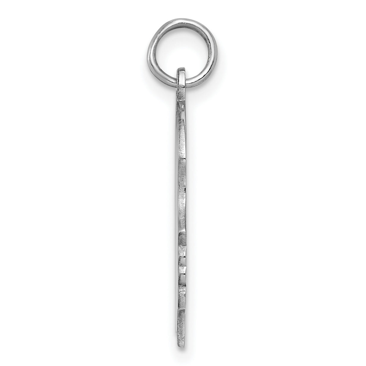 Engravable Girl Disc Polish on Front/Back Charm Pendant in Real 925 Sterling Silver