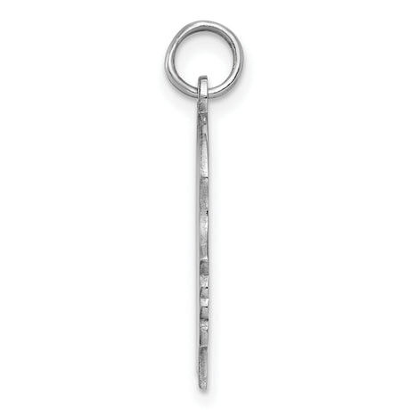 Engravable Girl Disc Polish on Front/Back Charm Pendant in Real 925 Sterling Silver