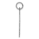 Engravable Boy Polished Front/Satin Back Disc Charm Pendant in Real 925 Sterling Silver