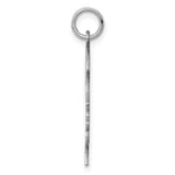 Engravable Girl Disc Polish on Front/Back Charm Pendant in Real 925 Sterling Silver