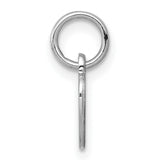Engravable Heart Polished Front/Satin Back Disc Charm Pendant in Real 925 Sterling Silver