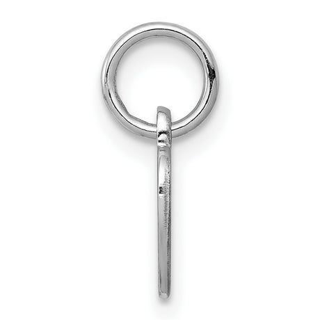 Engravable Heart Polished Front/Satin Back Disc Charm Pendant in Real 925 Sterling Silver
