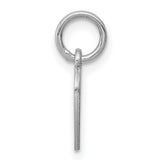 Engravable Heart Polished Front/Satin Back Disc Charm Pendant in Real 925 Sterling Silver