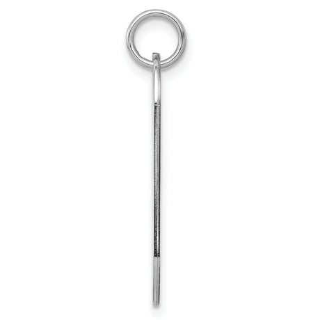 Engravable Dog Tag Polished Front/Satin Back Disc Charm Pendant in Real 925 Sterling Silver