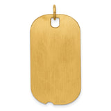 Engravable Dog Tag Polished Disc Charm Pendant in Real 925 Sterling SIlver