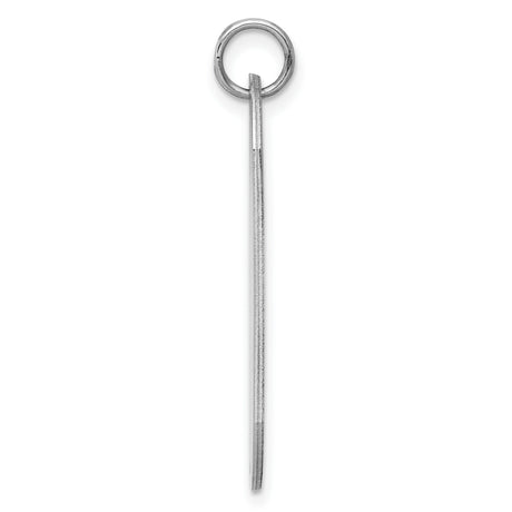 Engravable Dog Tag Polish Front/Satin Back Disc Charm Pendant in Real 925 Sterling Silver