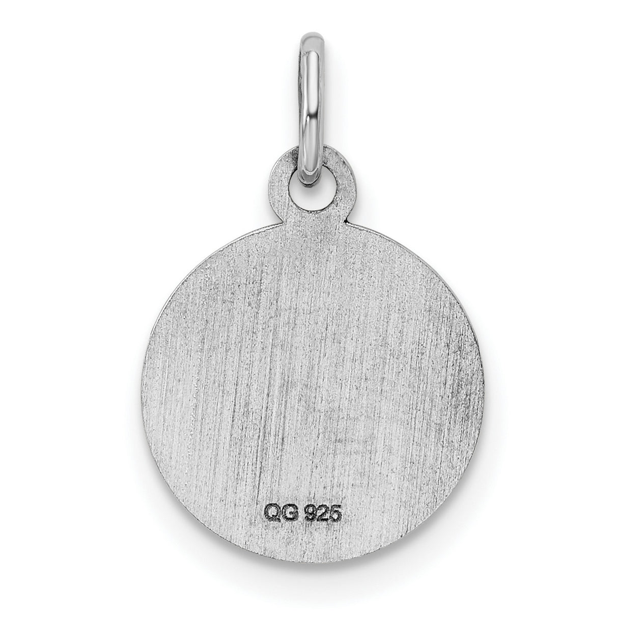 Sterling Silver Boy Silhouette Pendant with Red Enamel Background, Motherhood Charm