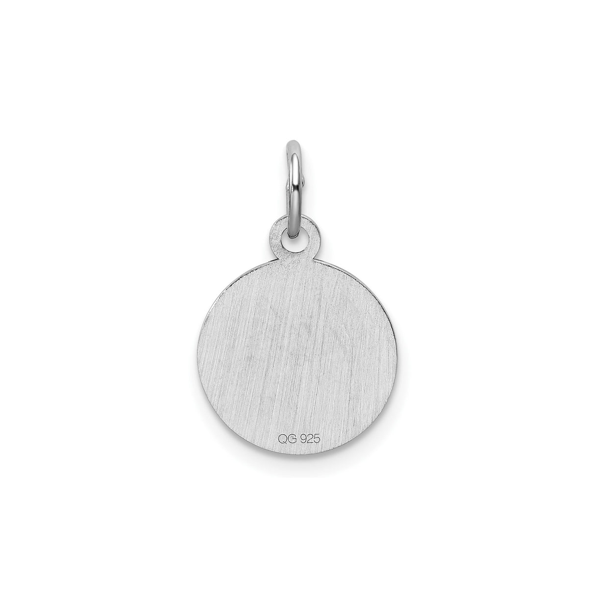 Sterling Silver Pendant with Girl Silhouette and Pink Enamel, Symbolizing Mother-Daughter Bond