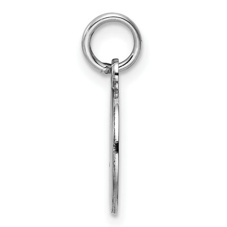 Sterling Silver Girl Profile Pendant with Purple Enamel, Left Facing Silhouette Charm