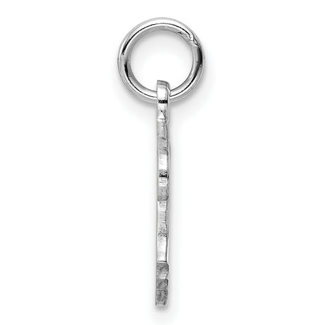 Sterling Silver Girl Profile Pendant with Purple Heart Hairclip, Feminine Enamel Charm