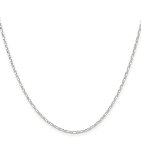 925 White Gold 1.75 mm Polished Chain Necklace