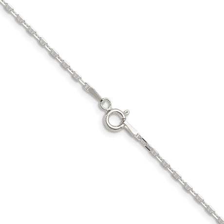 925 White Gold 1.75 mm Polished Chain Necklace alternate angle