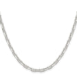 925 White Gold 4.75 mm Polished Chain Necklace