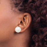 Sterling Silver Pearl Stud Earrings Timeless Secure Posts