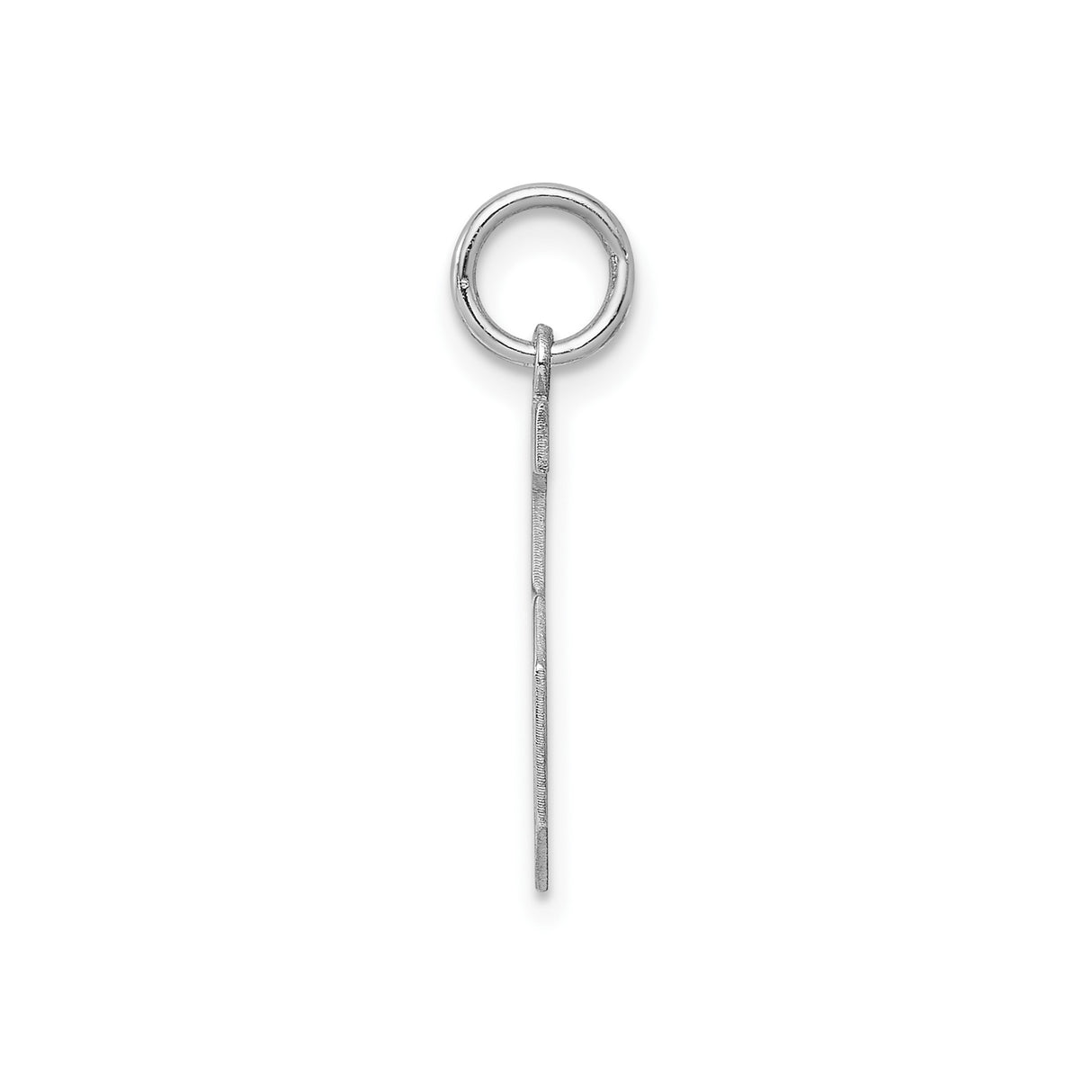 Sterling Silver Number 5 Pendant Charm, Polished Bold Numeral Design, Unisex Jewelry