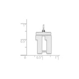 Sterling Silver Chai Pendant with Hebrew Life Symbol, Jewish Religious Jewelry