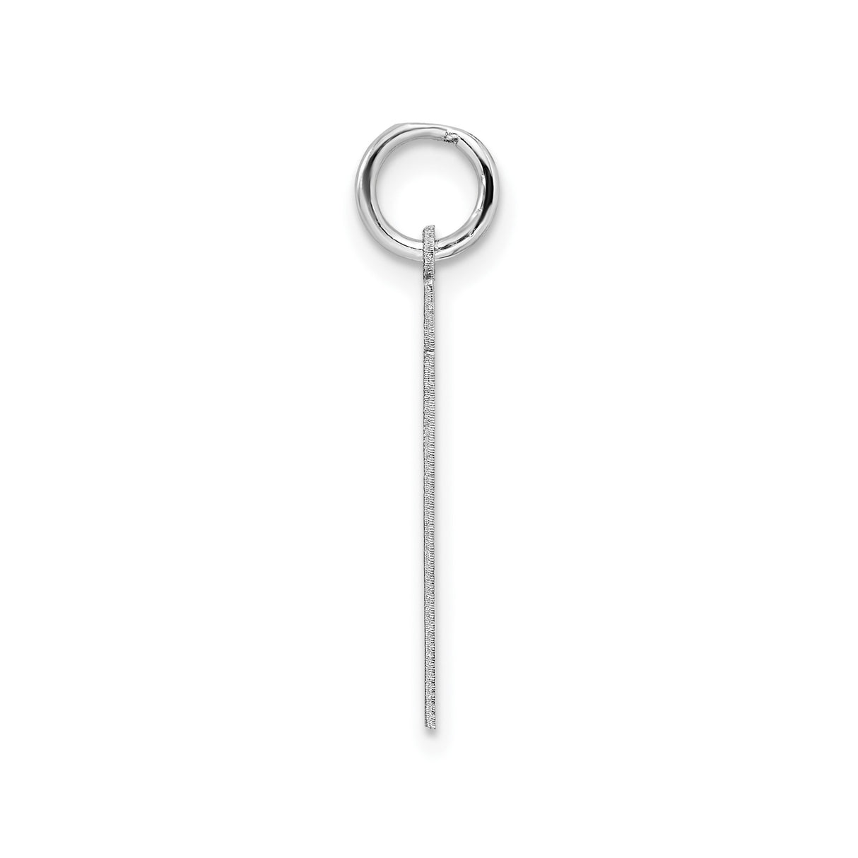 Sterling Silver Number 21 Pendant, Polished Milestone Birthday Charm for Men or Women