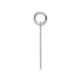 Sterling Silver Number 21 Pendant, Polished Milestone Birthday Charm for Men or Women