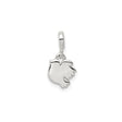 Sterling Silver Dove Pendant with Polished Flying Dove Symbol of Peace and Faith