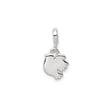 Sterling Silver Dove Pendant with Polished Flying Dove Symbol of Peace and Faith