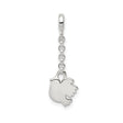 Sterling Silver Dove Dangle Charm, Holy Spirit Symbol, Christian Religious Jewelry