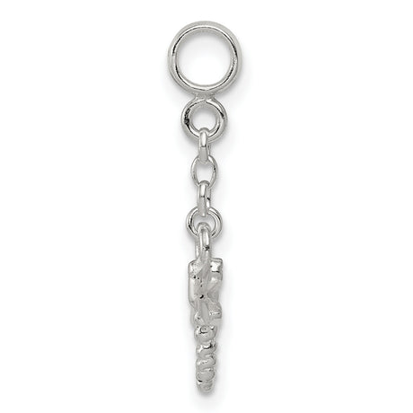 Dragonfly Dangle Enhancer Charm Pendant in Real 925 Sterling Silver