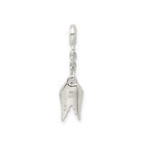 Sterling Silver Winged Heart Pendant with Red Enamel, Angel Wings, Symbolic Remembrance Jewelry