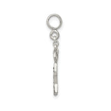 Sterling Silver Star Charm Pendant with Layered Open Design and Dot Accents
