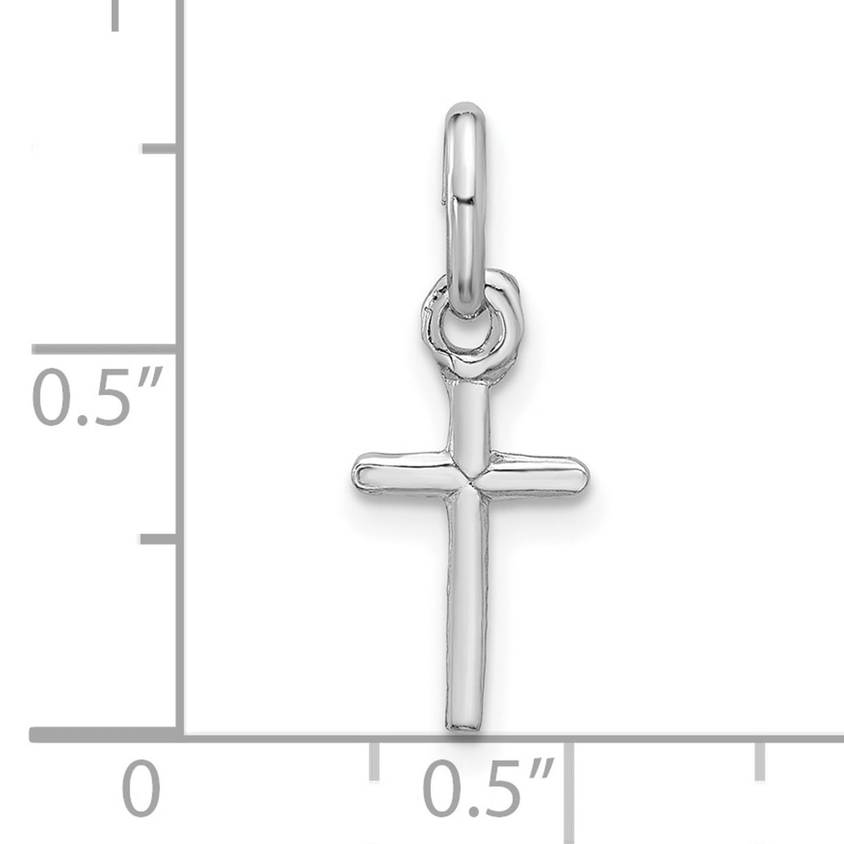 Cross Charm Pendant in Real 925 Sterling Silver