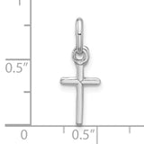 Cross Charm Pendant in Real 925 Sterling Silver