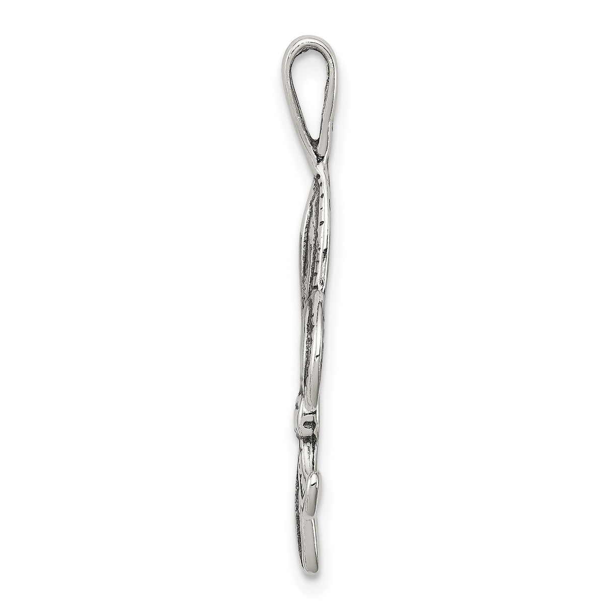 Sterling Silver Fleur-de-Lis Pendant, French Lily Symbol, Religious and Cultural Jewelry