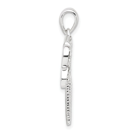 Sterling Silver Dragonfly Pendant with Crystal Wings, Nature-Inspired Boho Jewelry for Women