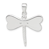 Sterling Silver Dragonfly Pendant with Crystal Wings, Nature-Inspired Boho Jewelry for Women
