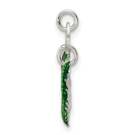 Enameled Butterfly Charm Pendant in Real 925 Sterling Silver