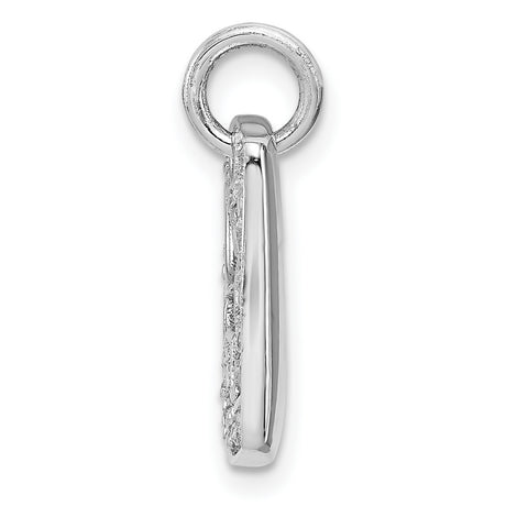 Sterling Silver Dove Pendant with Cutout Design and Cubic Zirconia, Christian Symbolic Jewelry