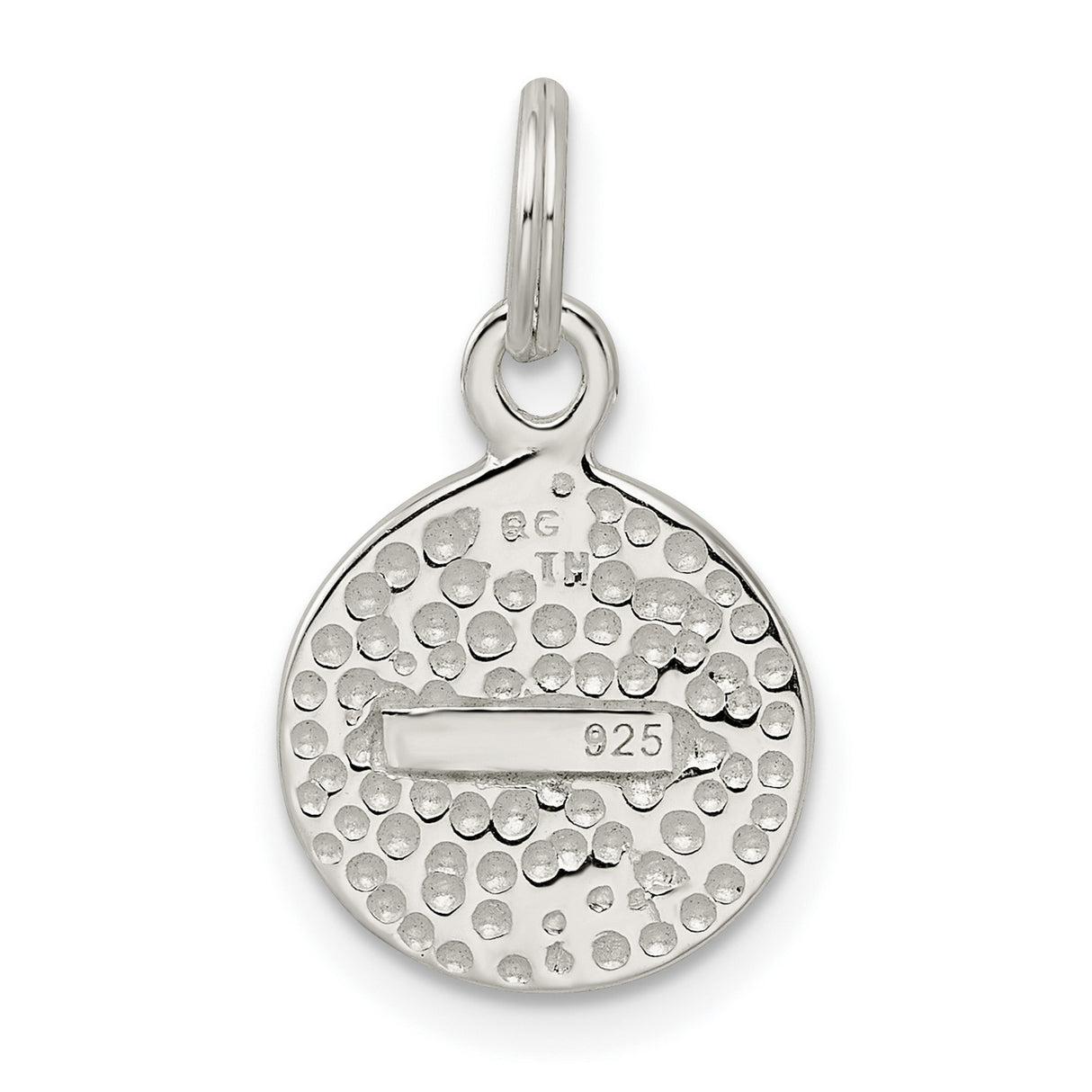Sterling Silver Hope Pendant with Pink Cubic Zirconia Accent, Spiritual Symbolic Jewelry for Women