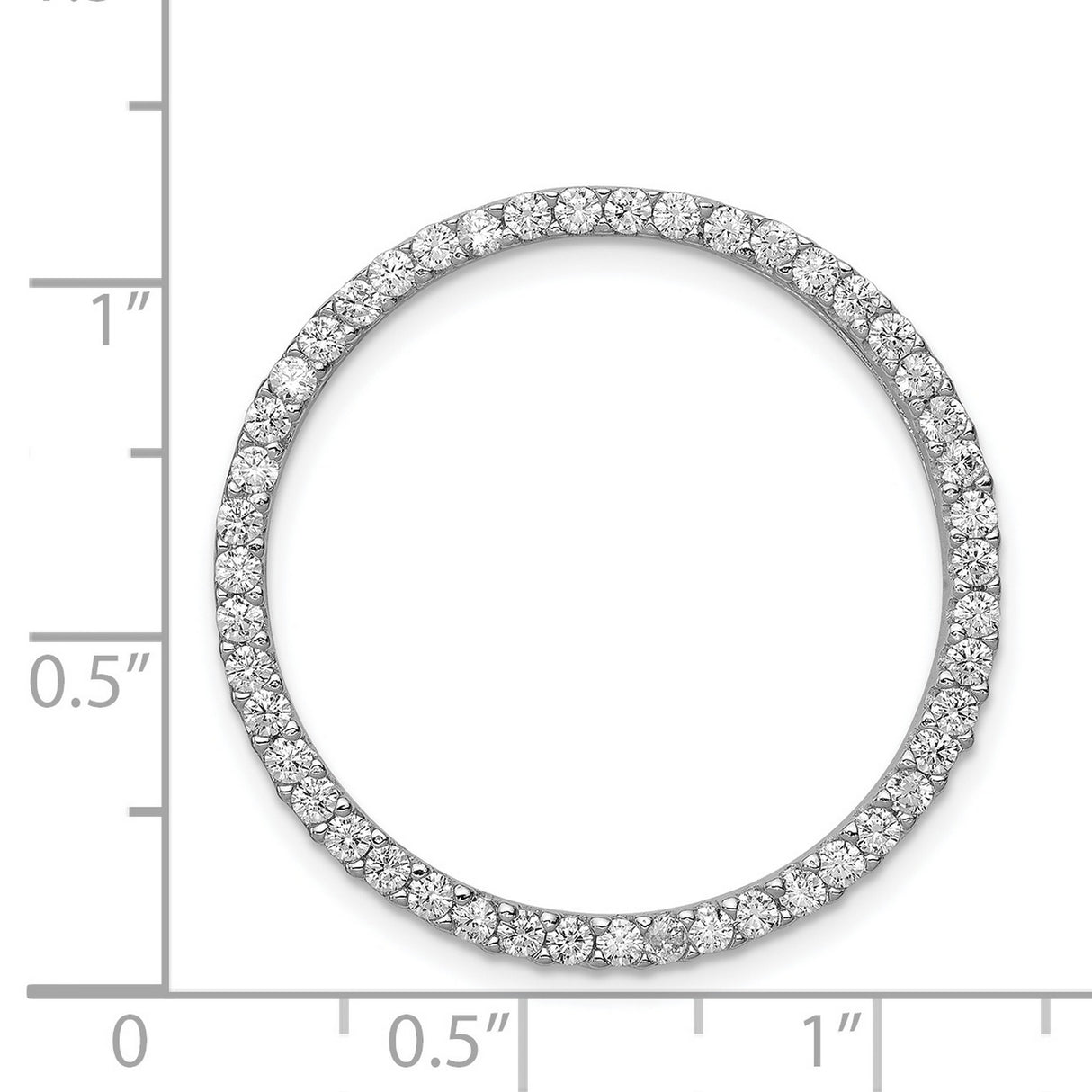 Sterling Silver Eternity Ring with Round Cubic Zirconia, Full Circle Stackable Band