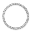 Sterling Silver Eternity Ring with Round Cubic Zirconia, Full Circle Stackable Band
