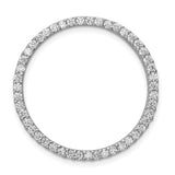 Sterling Silver Eternity Ring with Round Cubic Zirconia, Full Circle Stackable Band