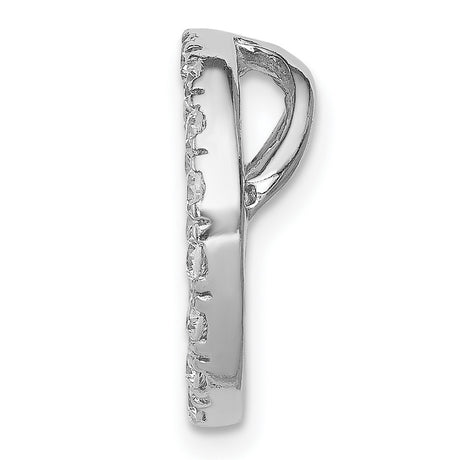 Sterling Silver Circle Pendant with Cubic Zirconia, Eternity and Eternal Love Symbol Charm