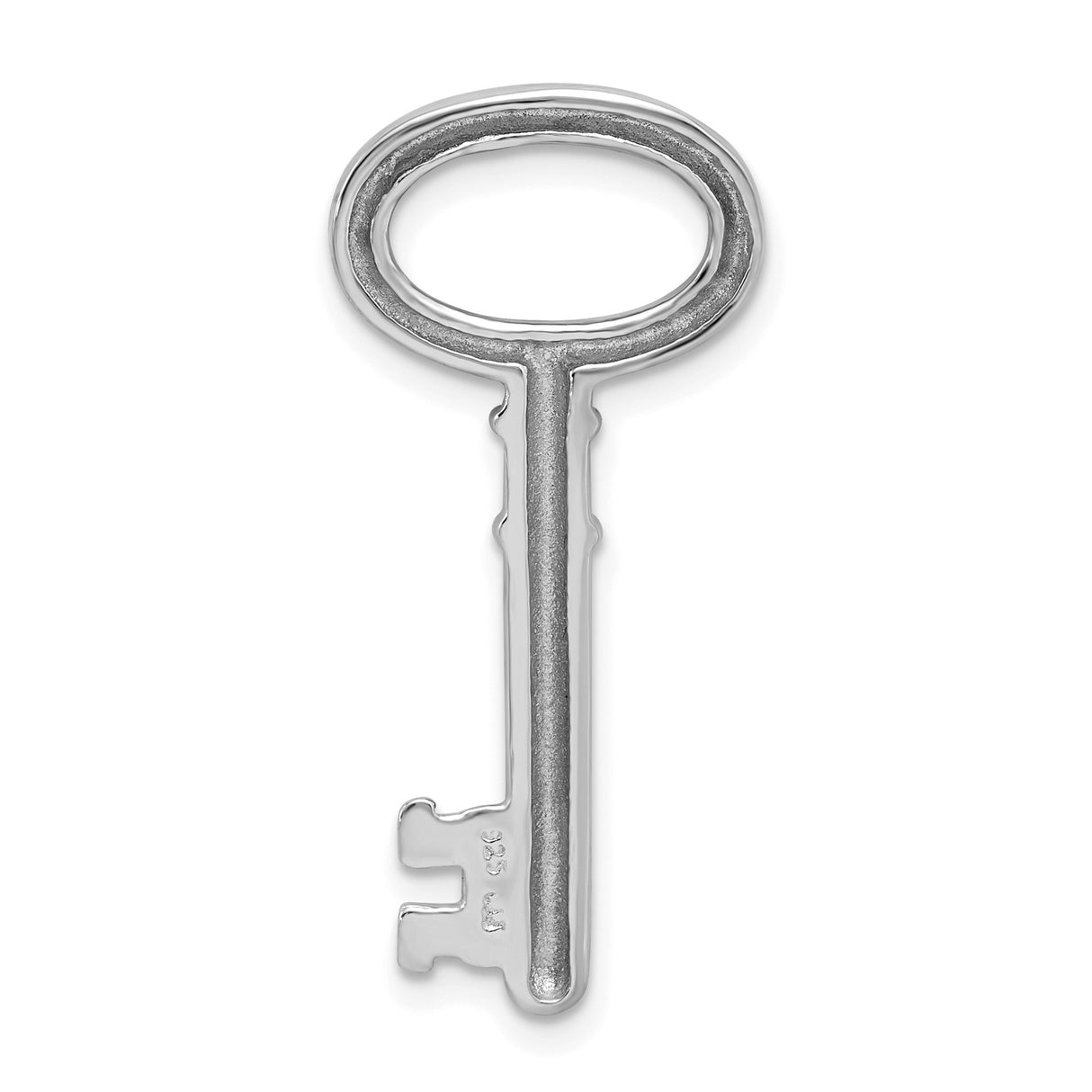 Sterling Silver Key Pendant, Antique Style Symbolic Charm for New Beginnings or Graduation