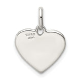 Sterling Silver Heart Pendant with Enamel Stars, Dots, and Pink Peace Sign , Boho Style for Girls