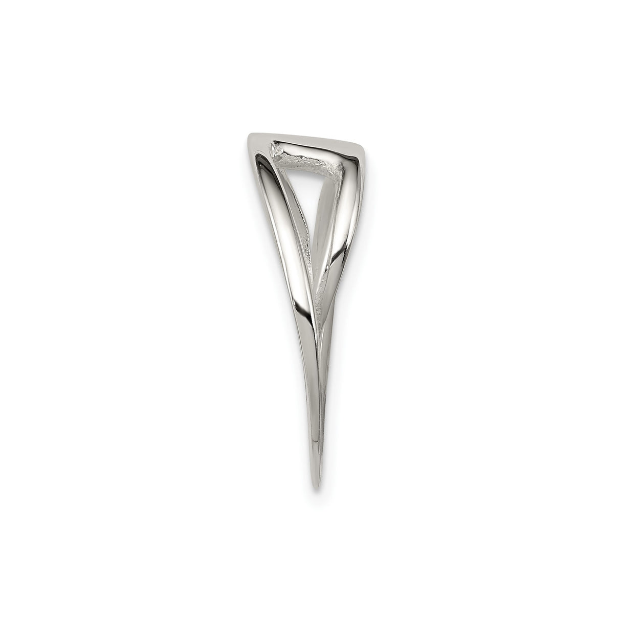 Sterling Silver Pendant with Spiral Infinity Swirl and Open Circle Design for Women