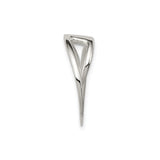 Sterling Silver Pendant with Spiral Infinity Swirl and Open Circle Design for Women