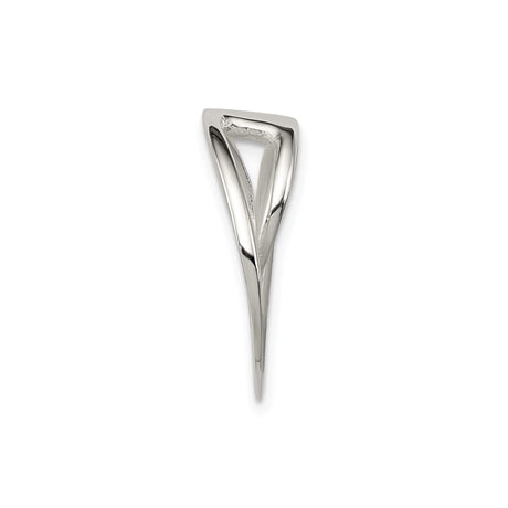 Sterling Silver Pendant with Spiral Infinity Swirl and Open Circle Design for Women