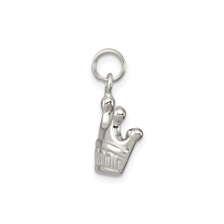 Sterling Silver Crown Pendant, Royal Charm Design, Symbol of Power and Strength