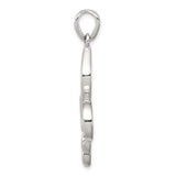 Sterling Silver Pendant, Openwork Fleur-de-Lis Design, French Symbol Motif for Women