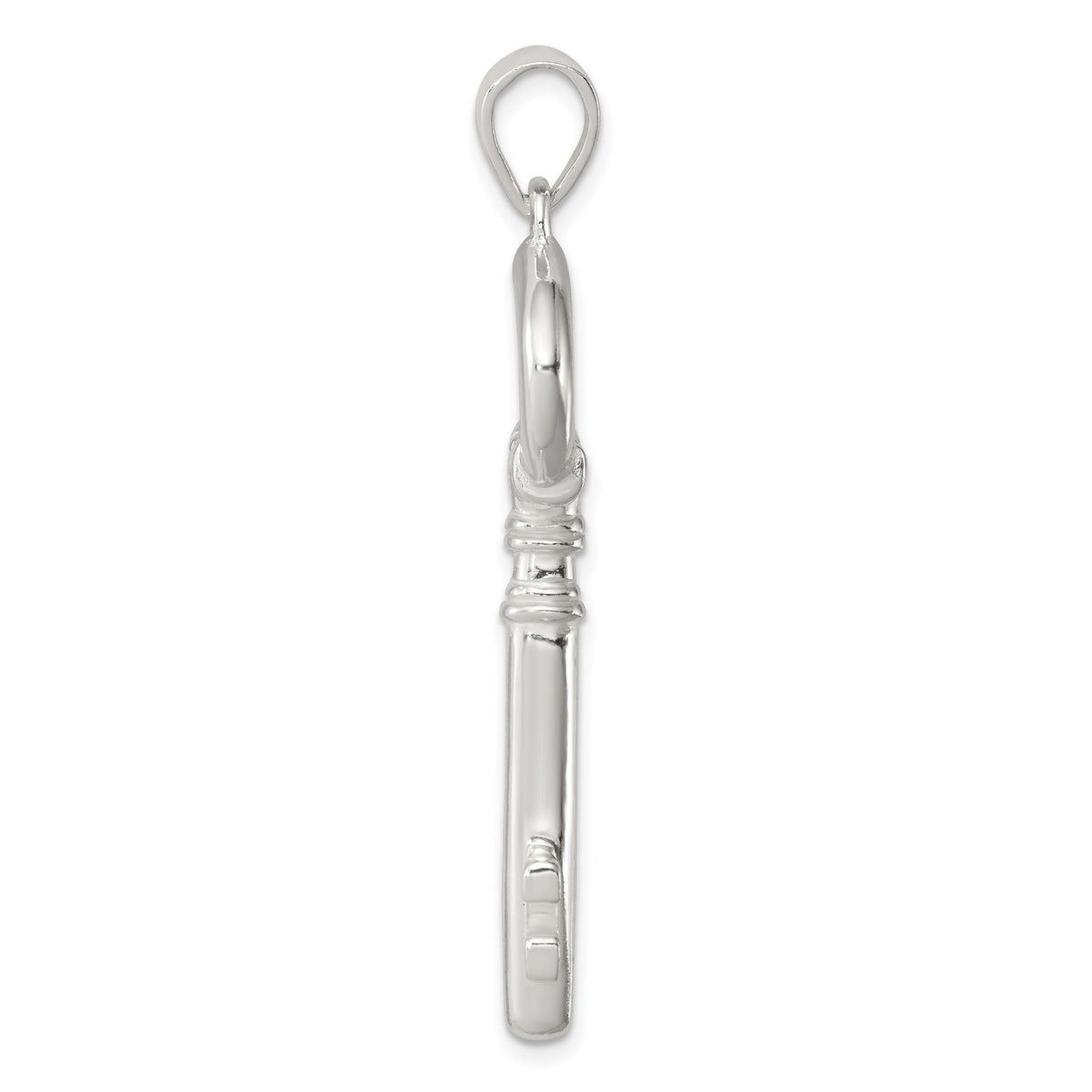 Sterling Silver Skeleton Key Pendant, Symbolic Spiritual Charm for Unlocking Potential
