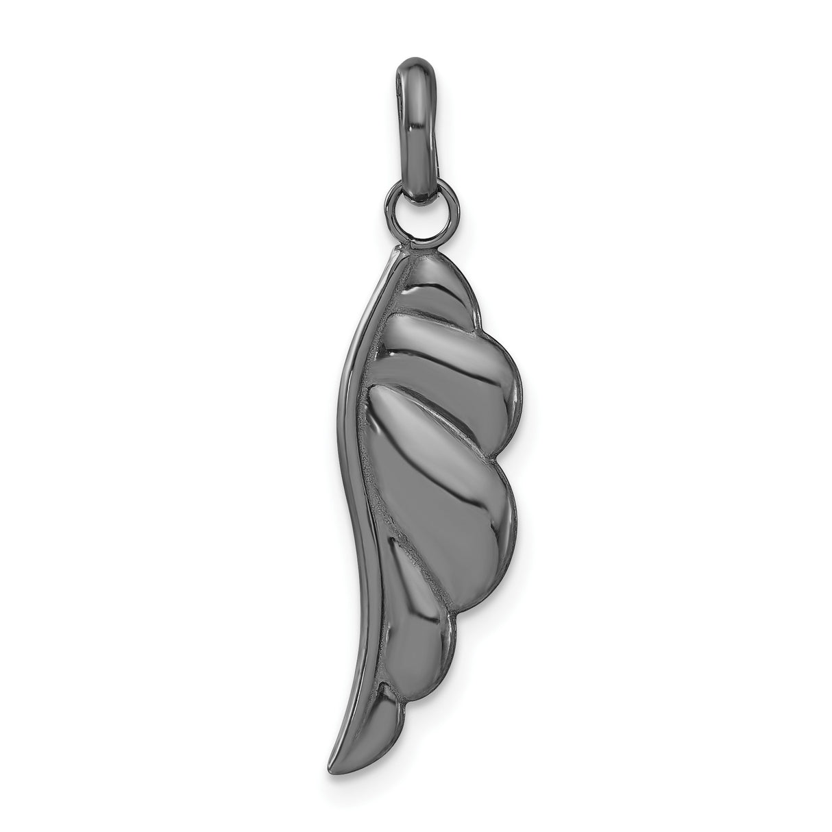 Sterling Silver Pendant with Red Crystal Italian Horn, Cornuto Amulet Charm for Women